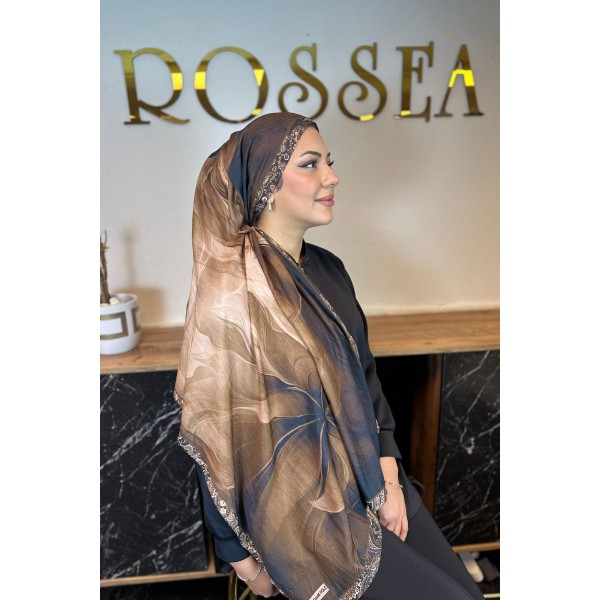 Desenli Bambu Şal 029V